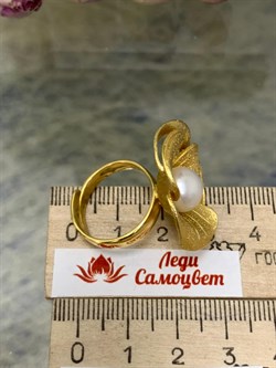 *Кольцо р.17 Цветок Белый Жемчуг арт. SIT-AN090805-3-YAU-884 Вес 9.34 г - фото 197645 *Кольцо р.17 Цветок Белый Жемчуг арт. SIT-AN090805-3-YAU-884 Вес 9.34 г - фото 197645