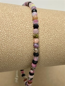 *Браслет р.19-24 д.3-4 Турмалин Микс Бразилия арт: 089553-19р-3 - фото 198080