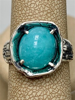 *Кольцо р.18 Амазонит арт. 1890-129 Вес 5,7 - фото 198110 *Кольцо р.18 Амазонит арт. 1890-129 Вес 5,7 - фото 198110