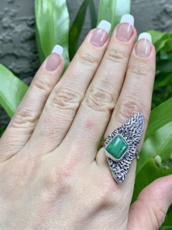 *Кольцо р.18 Малахит Африка арт. 1914-712 Вес 8,5 г - фото 198140 *Кольцо р.18 Малахит Африка арт. 1914-712 Вес 8,5 г - фото 198140