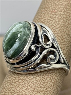 *Кольцо р.19,5 Серафинит арт. 1756-670 Вес 7,34 г - фото 198164 *Кольцо р.19,5 Серафинит арт. 1756-670 Вес 7,34 г - фото 198164