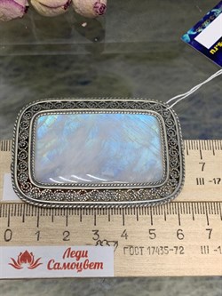 *Брошь Адуляр Индия арт. 1725-117 Вес 31 г - фото 198167