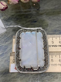 *Брошь Адуляр Индия арт. 1725-117 Вес 31 г - фото 198168