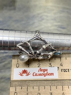 *Кольцо р.17,5 Белый Жемчуг арт. к10067-663 вес 10,28 г - фото 198221 *Кольцо р.17,5 Белый Жемчуг арт. к10067-663 вес 10,28 г - фото 198221