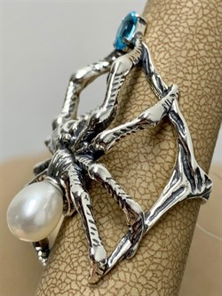 *Кольцо р.17,5 Белый Жемчуг арт. к10067-663 вес 10,28 г - фото 198225 *Кольцо р.17,5 Белый Жемчуг арт. к10067-663 вес 10,28 г - фото 198225