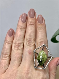 *Кольцо р.17,5 Змеевик арт. 1958-210 Вес 8,54 г - фото 198227 *Кольцо р.17,5 Змеевик арт. 1958-210 Вес 8,54 г - фото 198227