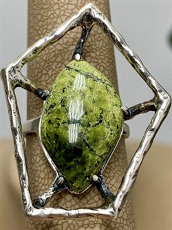 *Кольцо р.17,5 Змеевик арт. 1958-210 Вес 8,54 г - фото 198234 *Кольцо р.17,5 Змеевик арт. 1958-210 Вес 8,54 г - фото 198234