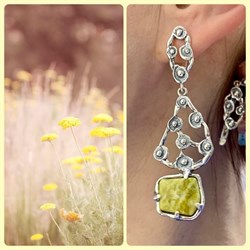 *Серьги Лизардит Урал арт. 10037-390 Вес 14,62 г - фото 198252 *Серьги Лизардит Урал арт. 10037-390 Вес 14,62 г - фото 198252