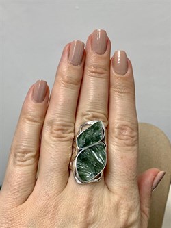 *Кольцо р.17,5 Серафинит арт. к10030-433 вес 7,43 г - фото 198258 *Кольцо р.17,5 Серафинит арт. к10030-433 вес 7,43 г - фото 198258