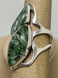 *Кольцо р.17,5 Серафинит арт. к10030-433 вес 7,43 г - фото 198263 *Кольцо р.17,5 Серафинит арт. к10030-433 вес 7,43 г - фото 198263