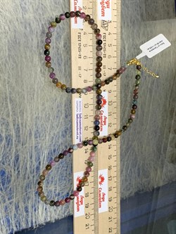 Бусы р.55-58 д.4,5-5 Турмалин Микс Бразилия арт: 087216-р55-1 - фото 198284 Бусы р.55-58 д.4,5-5 Турмалин Микс Бразилия арт: 087216-р55-1 - фото 198284