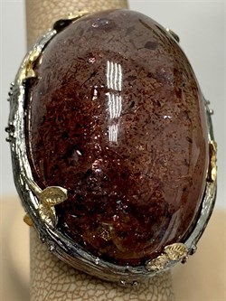 *Кольцо р.18 Авантюрин в Кварце Якутия АРТ 44789, (ВЕС 28,7 Г) - фото 198435 *Кольцо р.18 Авантюрин в Кварце Якутия АРТ 44789, (ВЕС 28,7 Г) - фото 198435