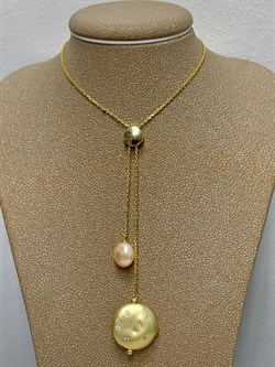 *Колье р.45 Жемчуг Фианит Облачка арт. RB-N359-3-X-L-PN-X-W-502 (вес 6,07 г) - фото 198459 *Колье р.45 Жемчуг Фианит Облачка арт. RB-N359-3-X-L-PN-X-W-502 (вес 6,07 г) - фото 198459