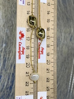 *Колье р.45 Жемчуг Фианит Облачка арт. RB-N338-1-X-L-PN-X-W-552 (вес 6,64 г) - фото 198498 *Колье р.45 Жемчуг Фианит Облачка арт. RB-N338-1-X-L-PN-X-W-552 (вес 6,64 г) - фото 198498