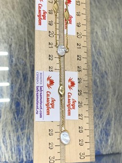 *Колье р.45-50 Белый Жемчуг Барокко цв Лимонное арт. 6-360443-00-28-345 вес 6,31 г - фото 198651 *Колье р.45-50 Белый Жемчуг Барокко цв Лимонное арт. 6-360443-00-28-345 вес 6,31 г - фото 198651