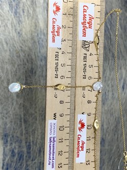 *Колье р.45-50 Белый Жемчуг Барокко цв Лимонное арт. 6-360443-00-28-345 вес 6,31 г - фото 198655 *Колье р.45-50 Белый Жемчуг Барокко цв Лимонное арт. 6-360443-00-28-345 вес 6,31 г - фото 198655