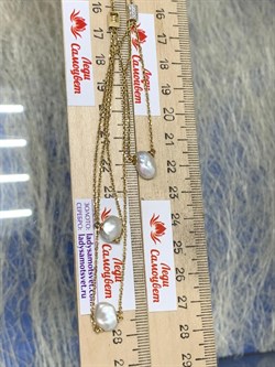 *Колье 45-50 Белый Жемчуг Барокко цв Лимонное 6-360444-00-28-874 вес 6,93 г - фото 198668 *Колье 45-50 Белый Жемчуг Барокко цв Лимонное 6-360444-00-28-874 вес 6,93 г - фото 198668