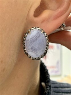 *Серьги Брусничка Сапфирин арт. 1717(Агат)-535 Вес 11,88 г - фото 198747 *Серьги Брусничка Сапфирин арт. 1717(Агат)-535 Вес 11,88 г - фото 198747