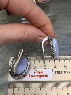 *Серьги Брусничка Сапфирин арт. 1717(Агат)-535 Вес 11,88 г - фото 198748 *Серьги Брусничка Сапфирин арт. 1717(Агат)-535 Вес 11,88 г - фото 198748