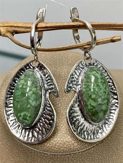 *Серьги Жадеит арт. 10009-847 Вес 15,76 г - фото 198782 *Серьги Жадеит арт. 10009-847 Вес 15,76 г - фото 198782