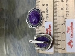 *Серьги Чароит арт. 10018-936 Вес 20,76 г - фото 198787 *Серьги Чароит арт. 10018-936 Вес 20,76 г - фото 198787