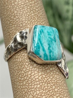 *Кольцо р.18,5 Амазонит Перу арт. 10022-715 Вес 7,23 г - фото 198817 *Кольцо р.18,5 Амазонит Перу арт. 10022-715 Вес 7,23 г - фото 198817