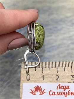 *Серьги Змеевик арт. 1691-187 Вес 12,4 г - фото 198902 *Серьги Змеевик арт. 1691-187 Вес 12,4 г - фото 198902