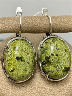 *Серьги Змеевик арт. 1691-187 Вес 12,4 г - фото 198903 *Серьги Змеевик арт. 1691-187 Вес 12,4 г - фото 198903