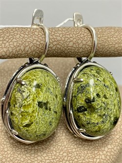 *Серьги Змеевик арт. 1691-187 Вес 12,4 г - фото 198904 *Серьги Змеевик арт. 1691-187 Вес 12,4 г - фото 198904