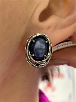 *Серьги Кианит Бразилия арт. 1744-682 Вес 11,67 г - фото 198943 *Серьги Кианит Бразилия арт. 1744-682 Вес 11,67 г - фото 198943