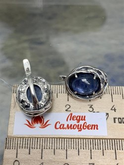 *Серьги Кианит Бразилия арт. 1744-682 Вес 11,67 г - фото 198945 *Серьги Кианит Бразилия арт. 1744-682 Вес 11,67 г - фото 198945