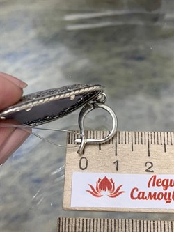 *Серьги Чароит арт. с1725-987 Вес 23,15 г - фото 198955