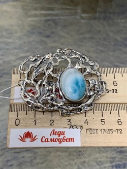 *Подвеска Ларимар Доминикана арт. 1745-076 Вес 17,27 г - фото 198961 *Подвеска Ларимар Доминикана арт. 1745-076 Вес 17,27 г - фото 198961