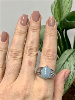 *Кольцо р.19,5 Аквамарин Забайкалье арт. 1803-300 Вес  5,89 г - фото 198971 *Кольцо р.19,5 Аквамарин Забайкалье арт. 1803-300 Вес  5,89 г - фото 198971