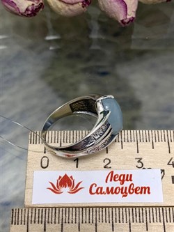 *Кольцо р.19,5 Аквамарин Забайкалье арт. 1803-300 Вес  5,89 г - фото 198975 *Кольцо р.19,5 Аквамарин Забайкалье арт. 1803-300 Вес  5,89 г - фото 198975