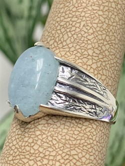 *Кольцо р.19,5 Аквамарин Забайкалье арт. 1803-300 Вес  5,89 г - фото 198977 *Кольцо р.19,5 Аквамарин Забайкалье арт. 1803-300 Вес  5,89 г - фото 198977