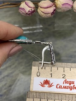 *Серьги Амазонит Перу арт. 1819-687 Вес 14,23 г - фото 199019 *Серьги Амазонит Перу арт. 1819-687 Вес 14,23 г - фото 199019