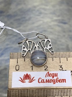 *Подвеска Сафари Агат арт. 1874-389 Вес 3,2 г - фото 199025 *Подвеска Сафари Агат арт. 1874-389 Вес 3,2 г - фото 199025