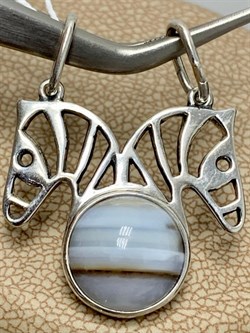 *Подвеска Сафари Агат арт. 1874-426 Вес 3,2 г - фото 199038 *Подвеска Сафари Агат арт. 1874-426 Вес 3,2 г - фото 199038