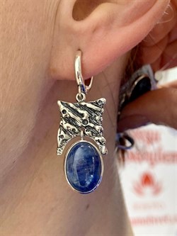 *Серьги Кианит Бразилия арт. 1922-402 Вес 11,03 г - фото 199041 *Серьги Кианит Бразилия арт. 1922-402 Вес 11,03 г - фото 199041