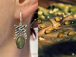 *Серьги Лабрадор Бразилия арт. 1922-327 Вес 10,37 г - фото 199056 *Серьги Лабрадор Бразилия арт. 1922-327 Вес 10,37 г - фото 199056