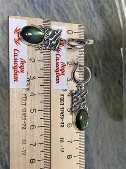 *Серьги Лабрадор Бразилия арт. 1922-327 Вес 10,37 г - фото 199058 *Серьги Лабрадор Бразилия арт. 1922-327 Вес 10,37 г - фото 199058