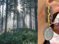 *Серьги Кианит Индия арт. 1949-965 Вес 14,94 г - фото 199085 *Серьги Кианит Индия арт. 1949-965 Вес 14,94 г - фото 199085