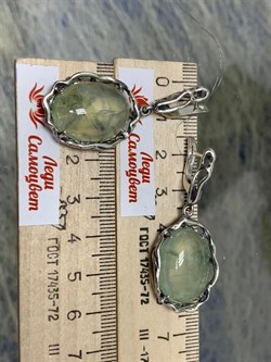 *Серьги Пренит Африка арт. 1990-714 Вес 15,02 г - фото 199102