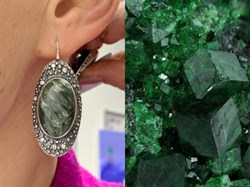 *Серьги Серафинит арт. 2596-160 Вес 21,56 г - фото 199116 *Серьги Серафинит арт. 2596-160 Вес 21,56 г - фото 199116