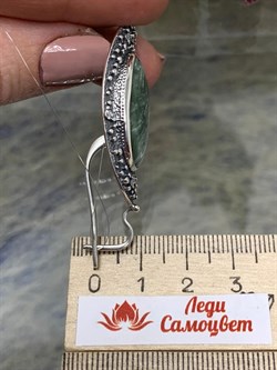 *Серьги Серафинит арт. 2596-160 Вес 21,56 г - фото 199118 *Серьги Серафинит арт. 2596-160 Вес 21,56 г - фото 199118