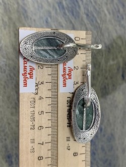 *Серьги Серафинит арт. 2596-160 Вес 21,56 г - фото 199119 *Серьги Серафинит арт. 2596-160 Вес 21,56 г - фото 199119