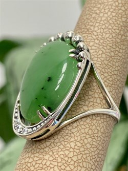 *Кольцо р.18 Нефрит арт. 2663-470 Вес 7,1 г - фото 199144 *Кольцо р.18 Нефрит арт. 2663-470 Вес 7,1 г - фото 199144