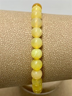 *Браслет р.17-20 д.6,5 Опал Перу арт: 081875-4 - фото 199259