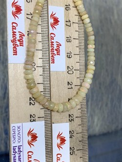 Бусы р.48 д.4-5,5 Опал Эфиопия арт: 084525-3 - фото 199267